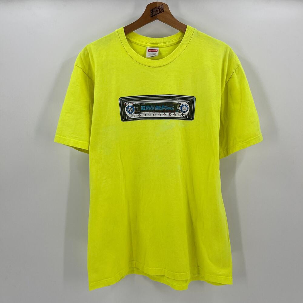 SS25 2025 Supreme NYC MF Doom Doomsday Receiver Tee in Fluorescent Yellow L